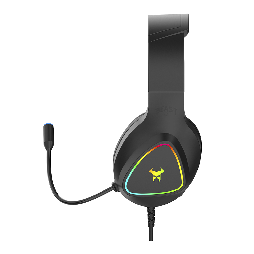 Audífonos Gamer Beast Muspell Prime Stf Color Negro 