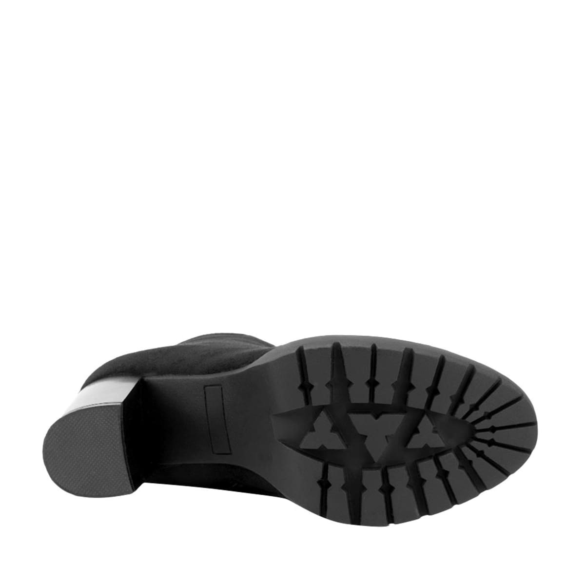 Bota de vestir negras Sao Paulo, de ante con suela track, mod. 1086749