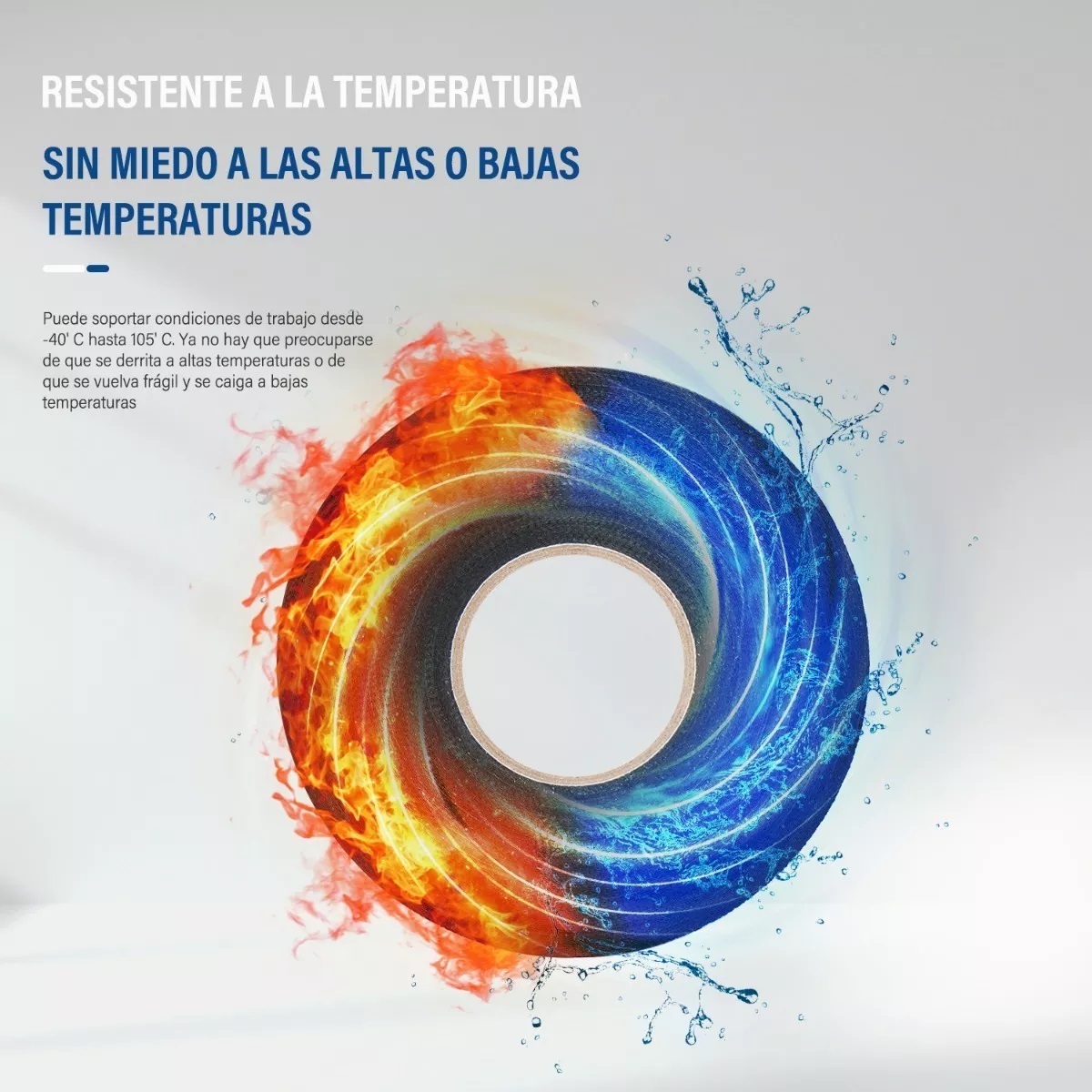 Set 4 Pcs Cinta Aislar Tela Automotriz Resiste Alta Temperatura