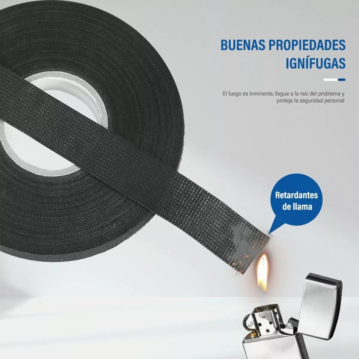 Set 4 Pcs Cinta Aislar Tela Automotriz Resiste Alta Temperatura