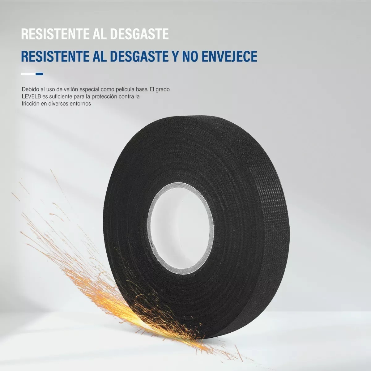 Set 4 Pcs Cinta Aislar Tela Automotriz Resiste Alta Temperatura