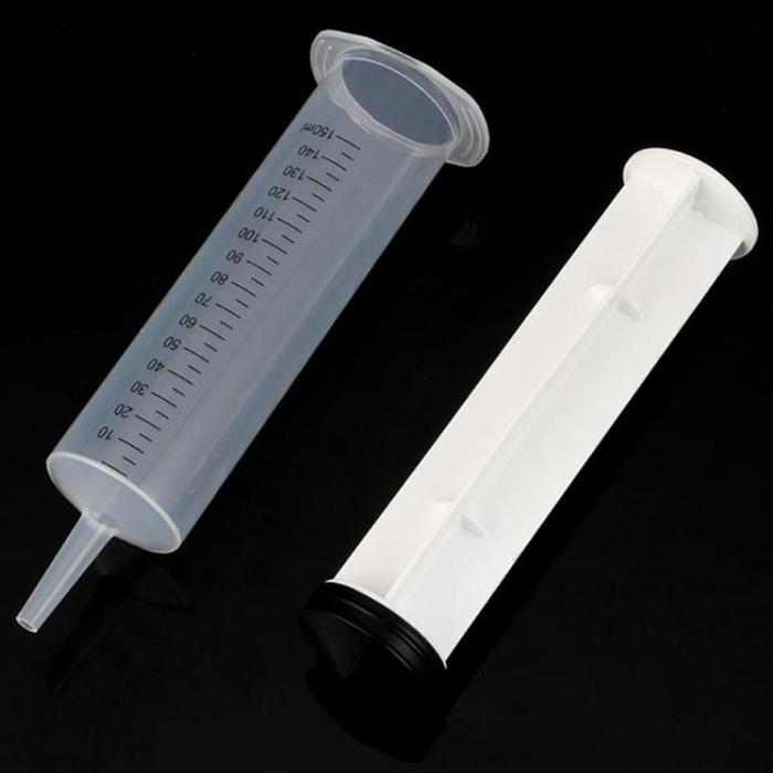 Herramienta Inyección Libre Aguja MXSYR-006-2 10 Pzs 150 ml Plástico Transparente Jeringa de InyecciónInducción, SyrPro150