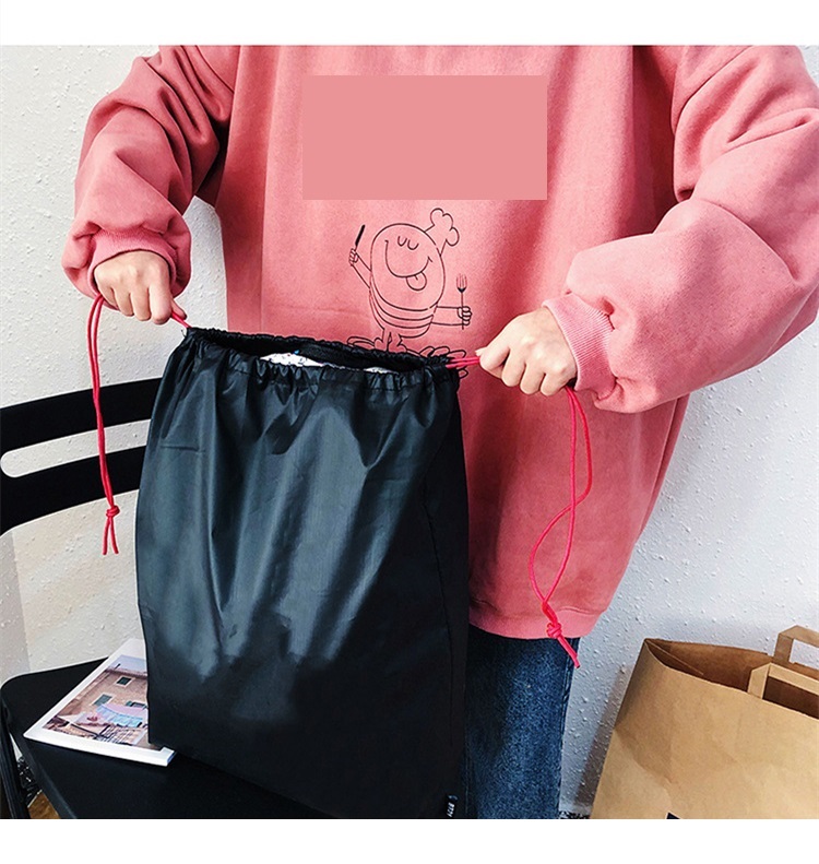 Mochila Oxford Blanca Kpop Bts Bt21 Poliester Con Morral