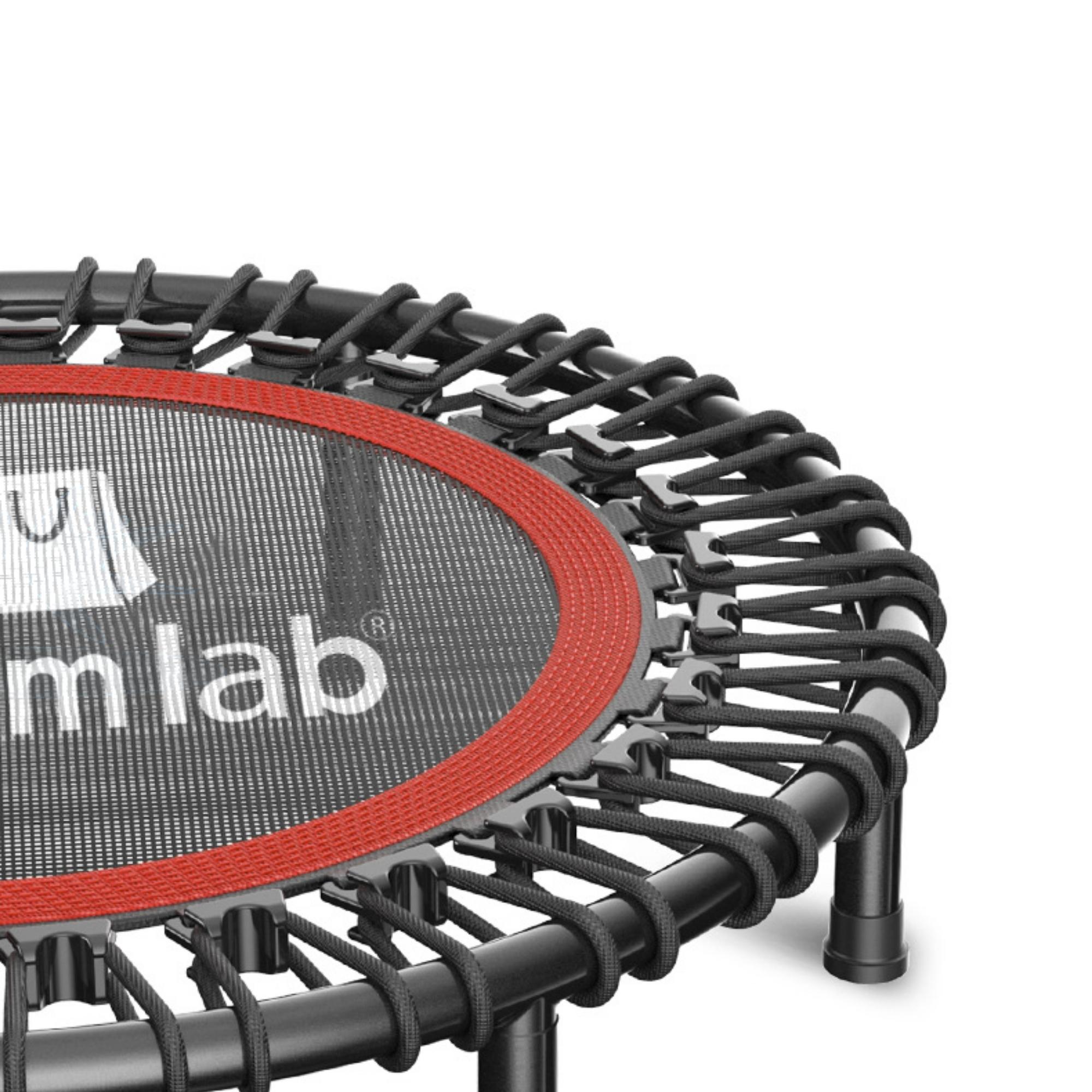 Trampolín Fitness Para Ejercicio Aeróbico Gimnasio Plegable Con Barra Auxiliar De Agarre Entrenamiento Para Cardio Para Hogar Interior y Exterior