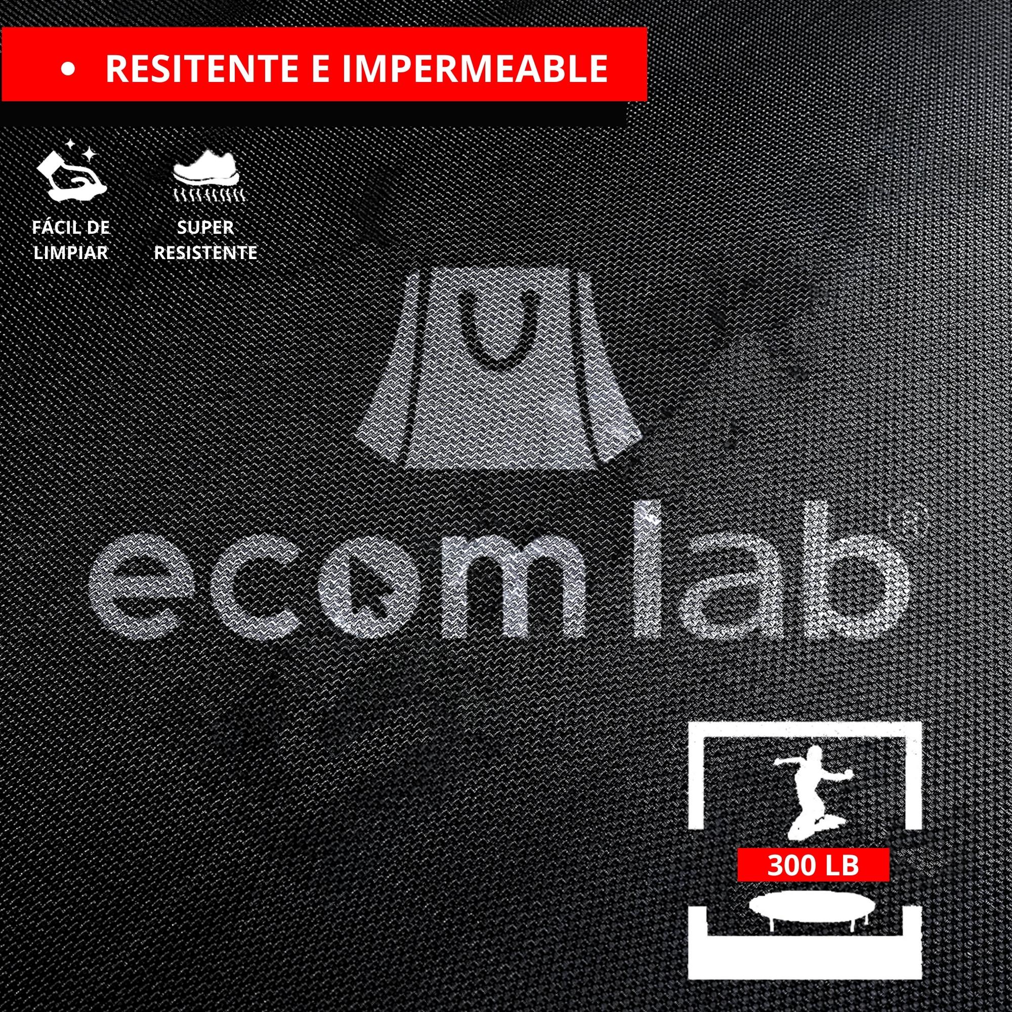 Trampolín Fitness Para Ejercicio Aeróbico Gimnasio Plegable Con Barra Auxiliar De Agarre Entrenamiento Para Cardio Para Hogar Interior y Exterior