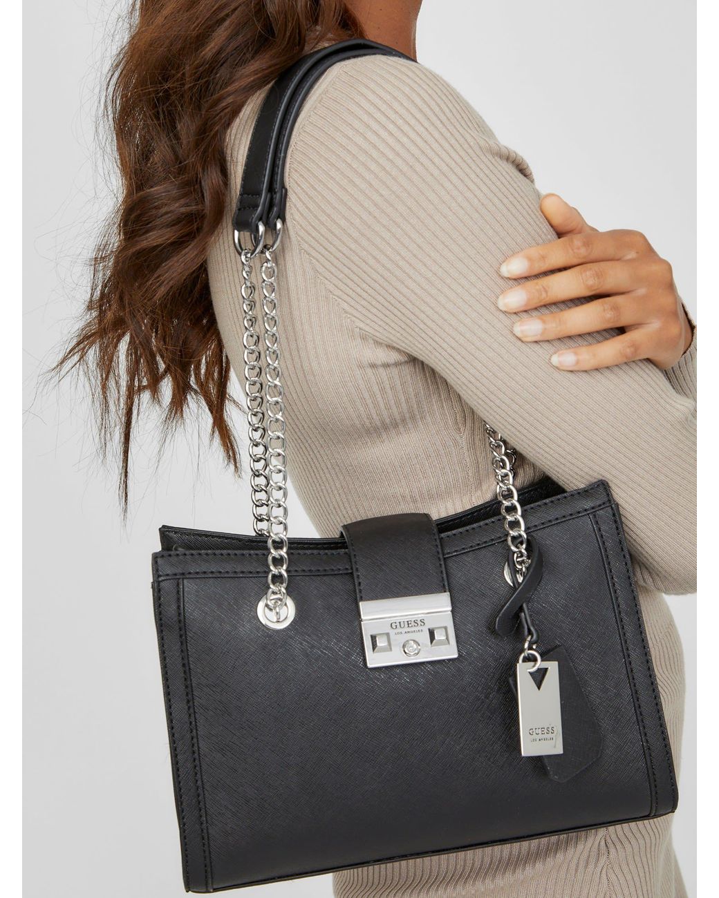 Bolsa Guess para Dama Marlo Satchel EVY861906-BLA 