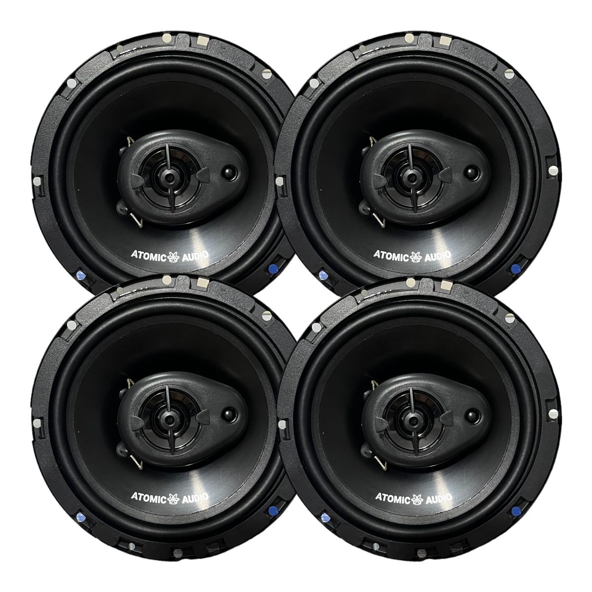 Par De Bocinas Atomic 6.5 PuLG. Carro 3 Vias 45w Rms Iron65 2 pares