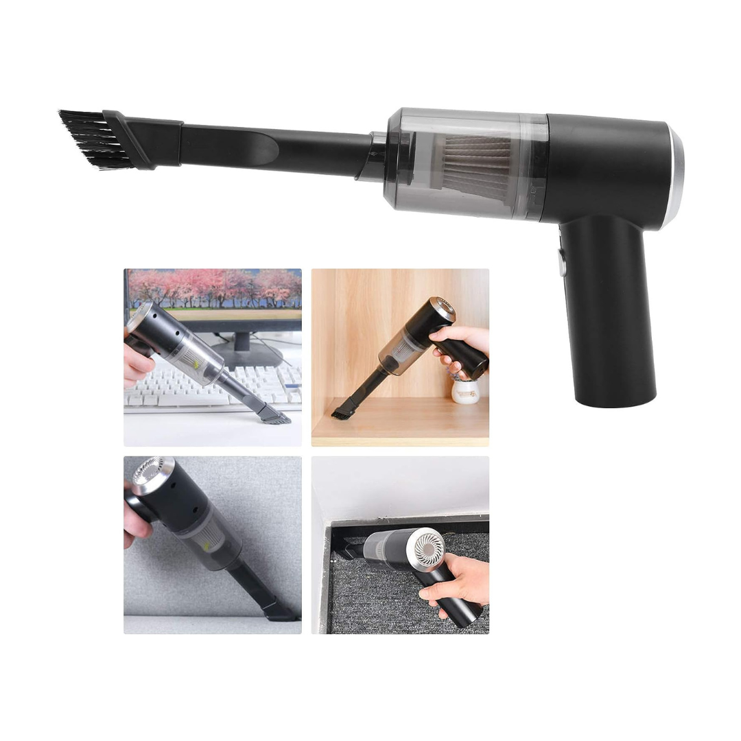 Mini aspiradora de mano para máquina de coser de escritorio, teclado de coche, portátil, inalámbrico, USB recargable, limpieza.