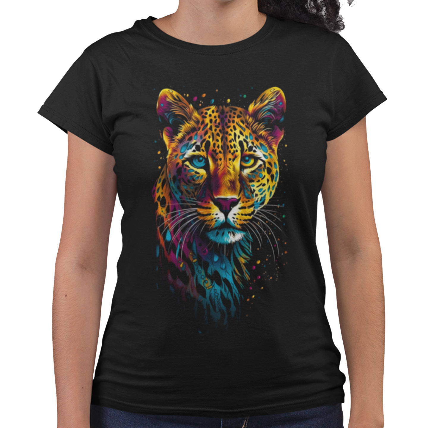 Playera Caballero y Dama Jaguar Colores Animales