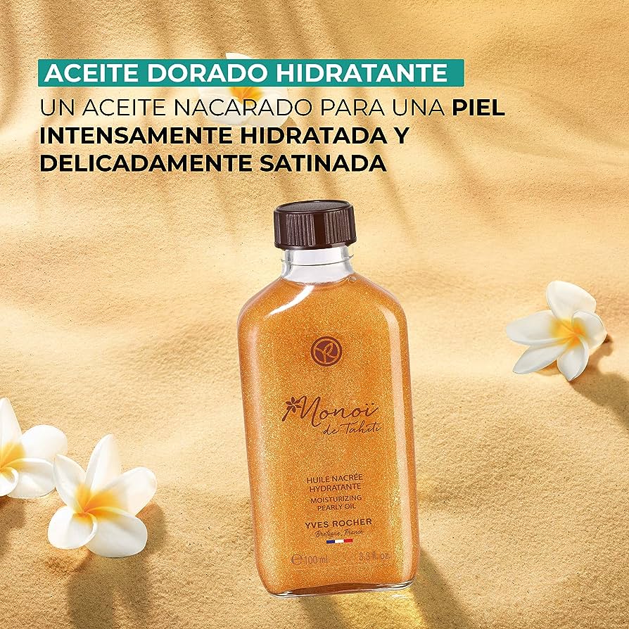 Aceite Corporal Destellante Monoi de Tahiti Yves Rocher 100ml