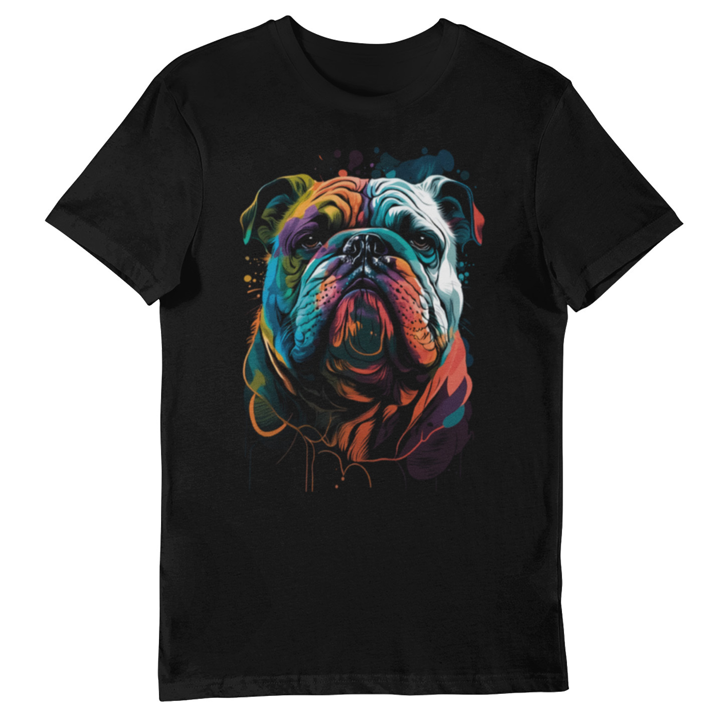 Playera Caballero y Dama Perro Bull Dog Animales Colores