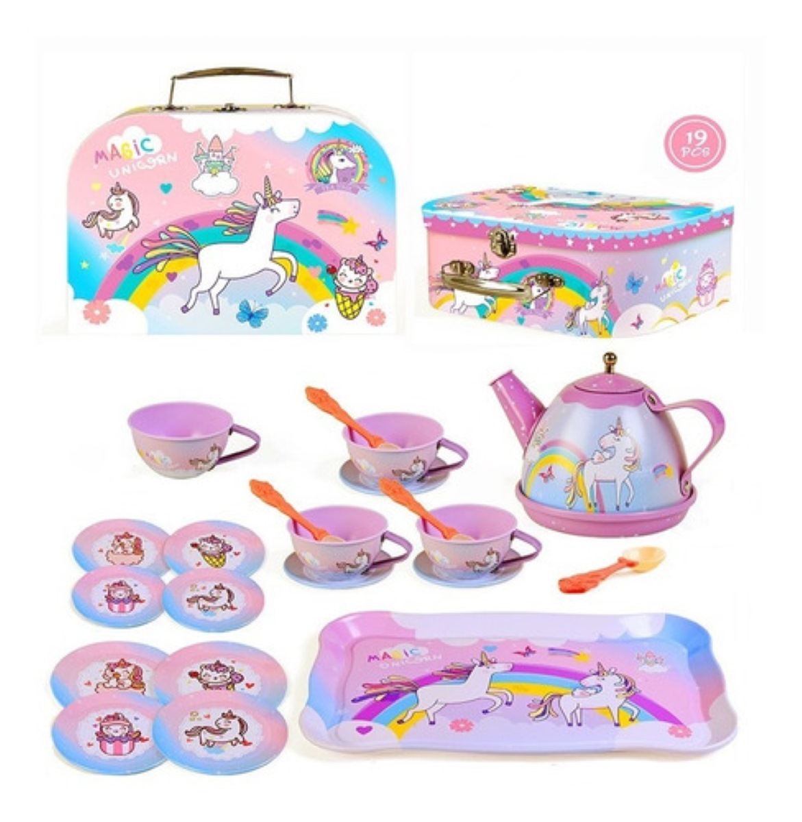 Juguete De Cocina Juego De Té Para Niñas Unicornio
