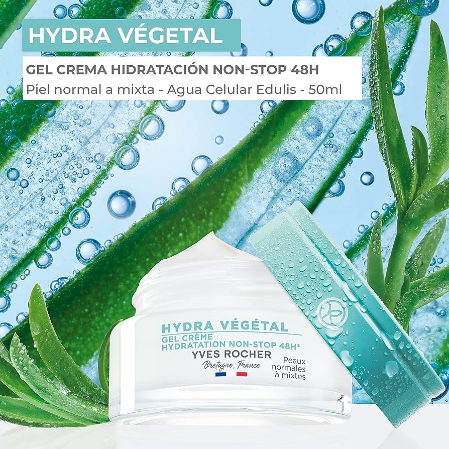 Gel Crema Non-Stop 48H Hydra Vegetal Yves Rocher 50ml