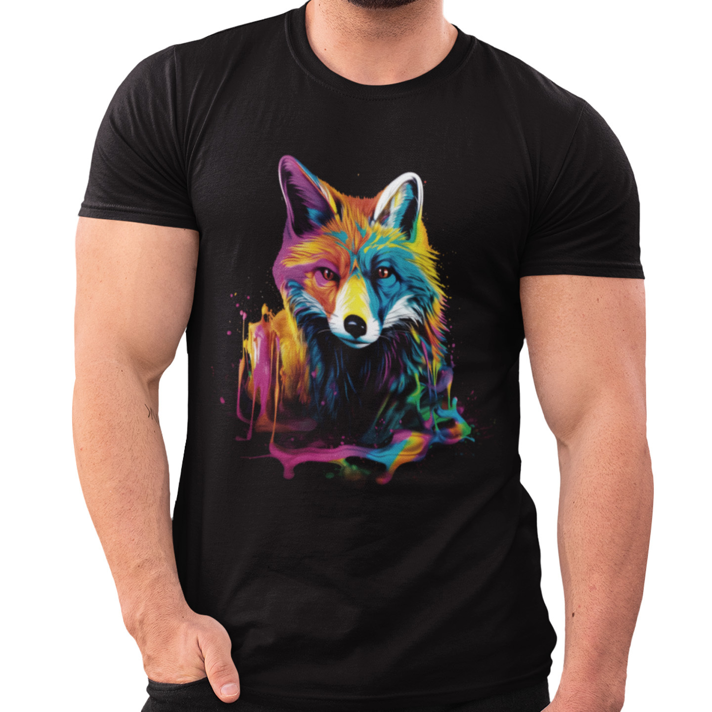 Playera Caballero y Dama Coyote Colores Animales