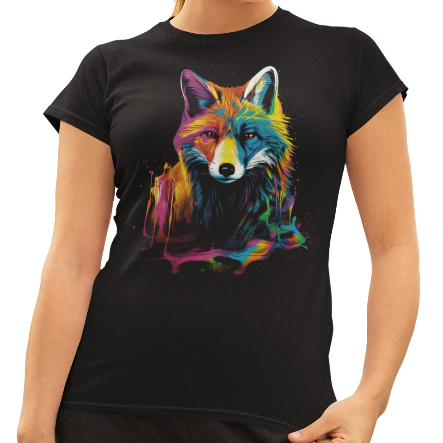 Playera Caballero y Dama Coyote Colores Animales