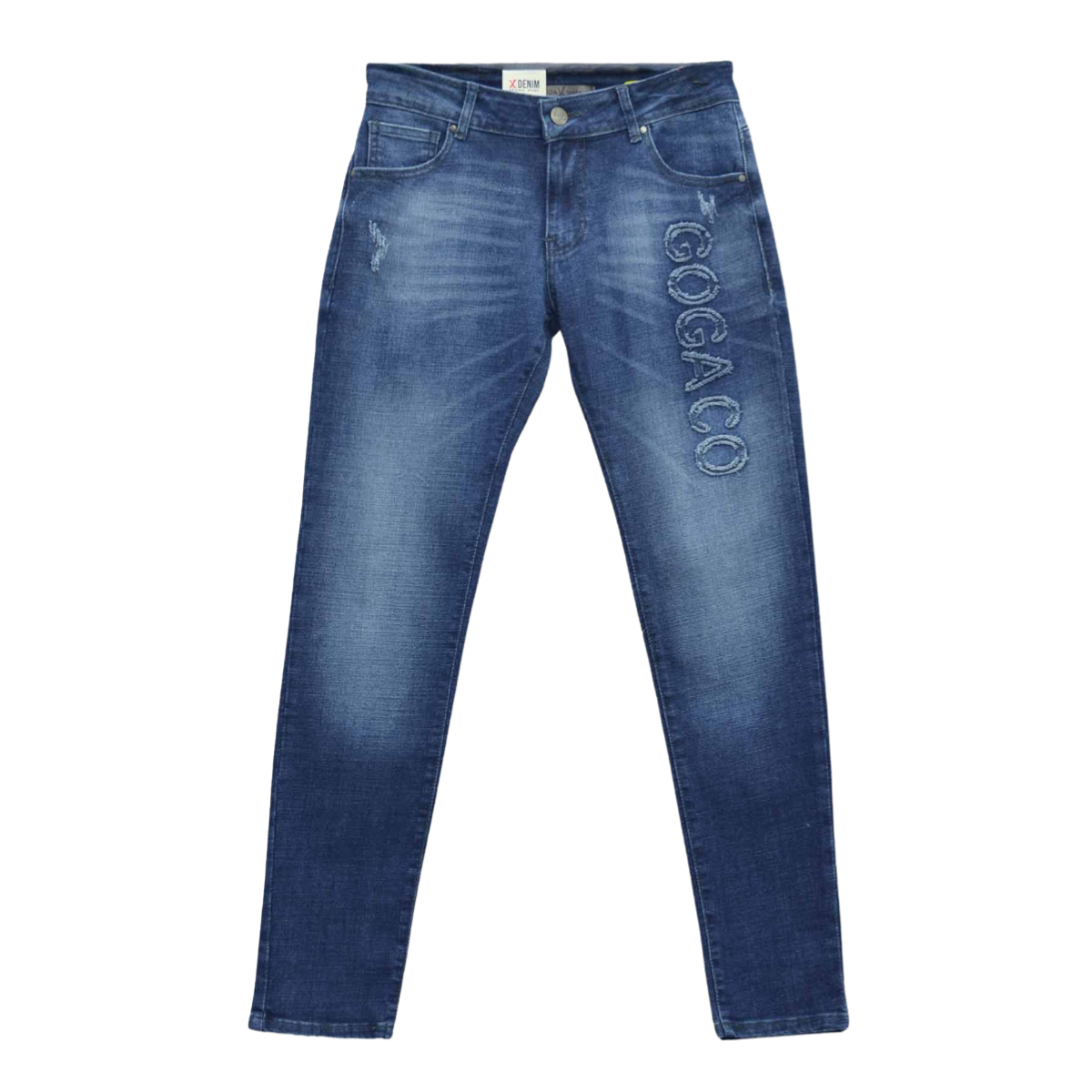Jeans De Mezclilla Azul Oscuro Elásticos Slim Fit Hombre | Envío Gratis