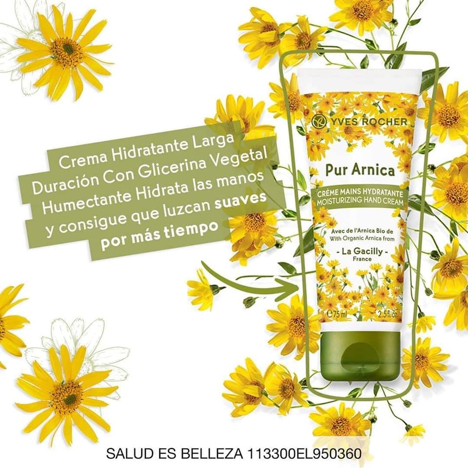 Kit 3 Cremas de Manos Ultra Hidratante Pur Arnica Yves Rocher 75ml