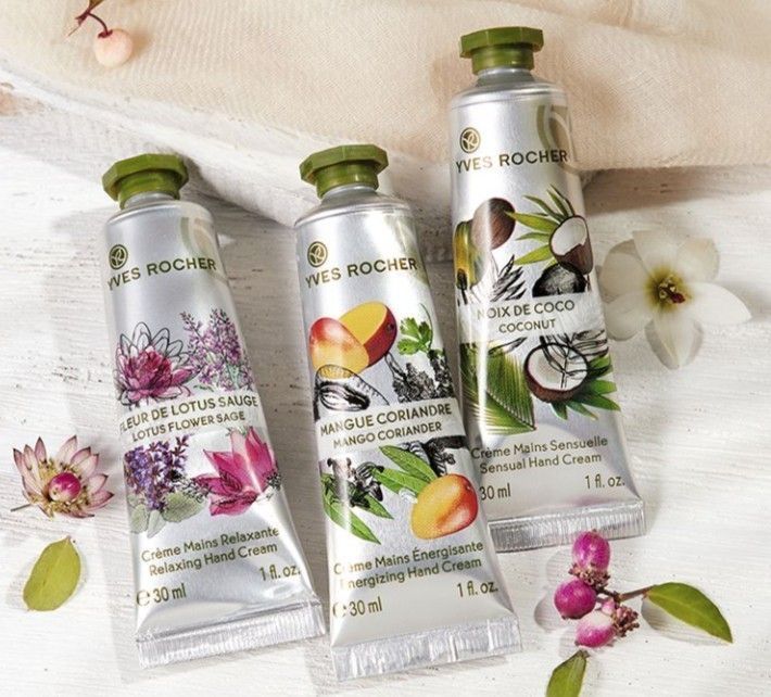 Kit 6 Cremas para Manos Yves Rocher 30ml