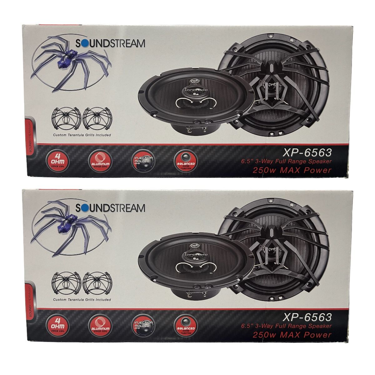 Set Soundstream 4 Bocinas De 6 1/2 250w 3 Vias Xp-6563