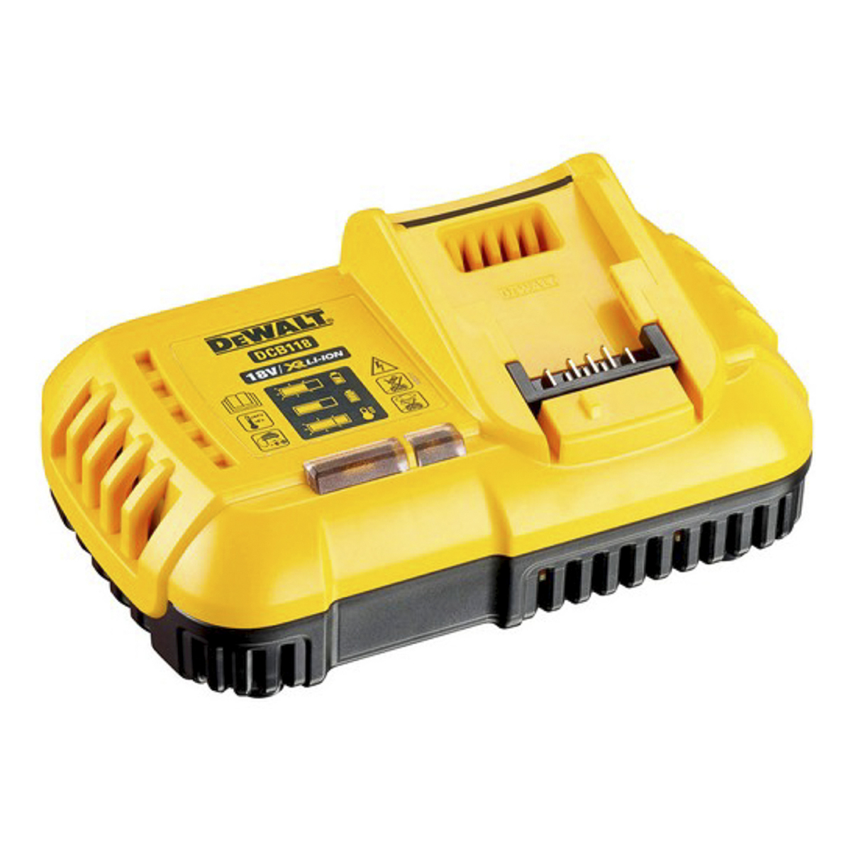 Cargador Baterias Rapido 20V 20/60V Ventilador Dewalt Dcb118