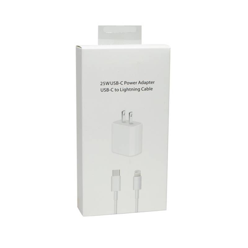 Cargador Para IPhone 5-14 25W Y Cable 2M Caja Tipo C