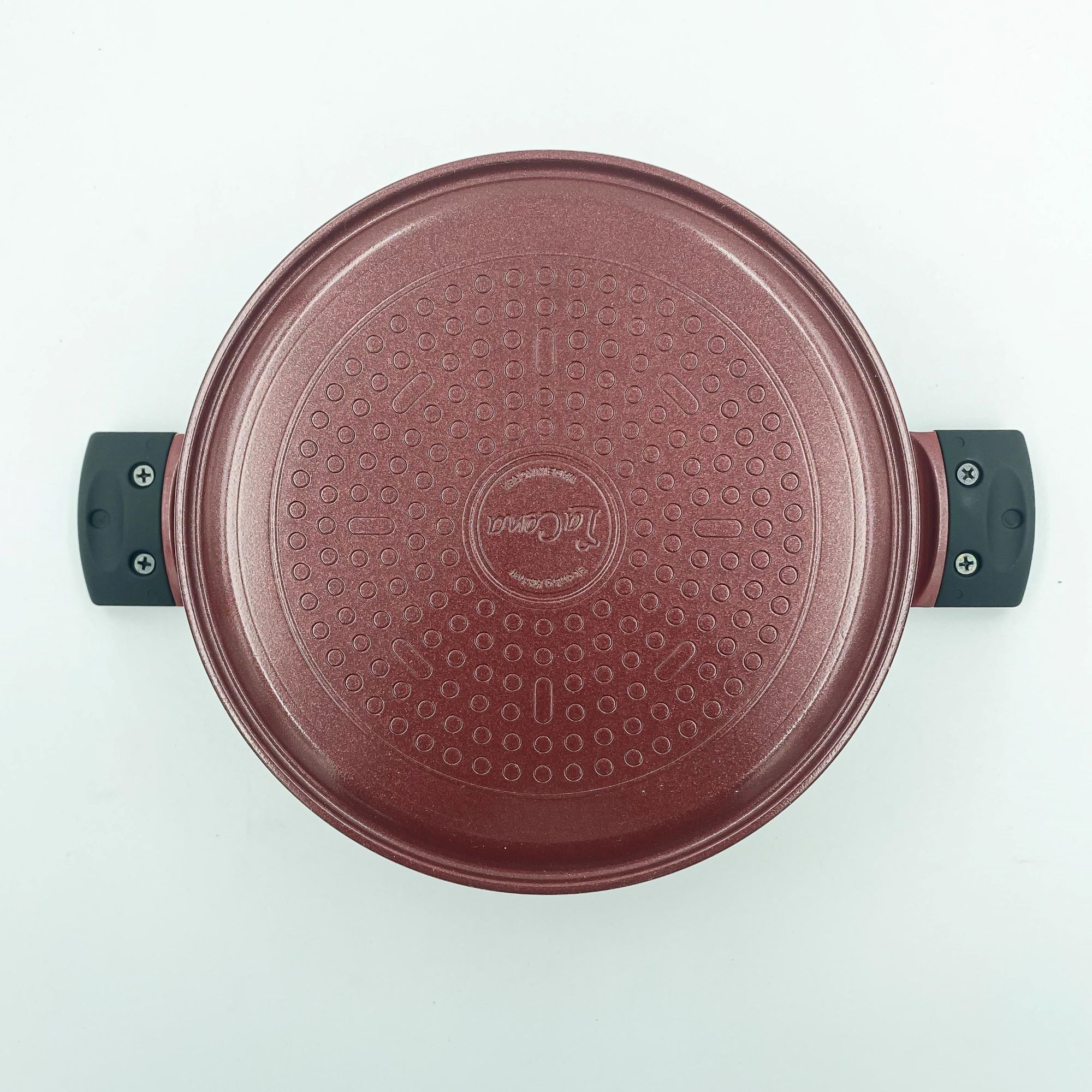 Olla Diamante c/Tapa IH Maple Rojo 22cm