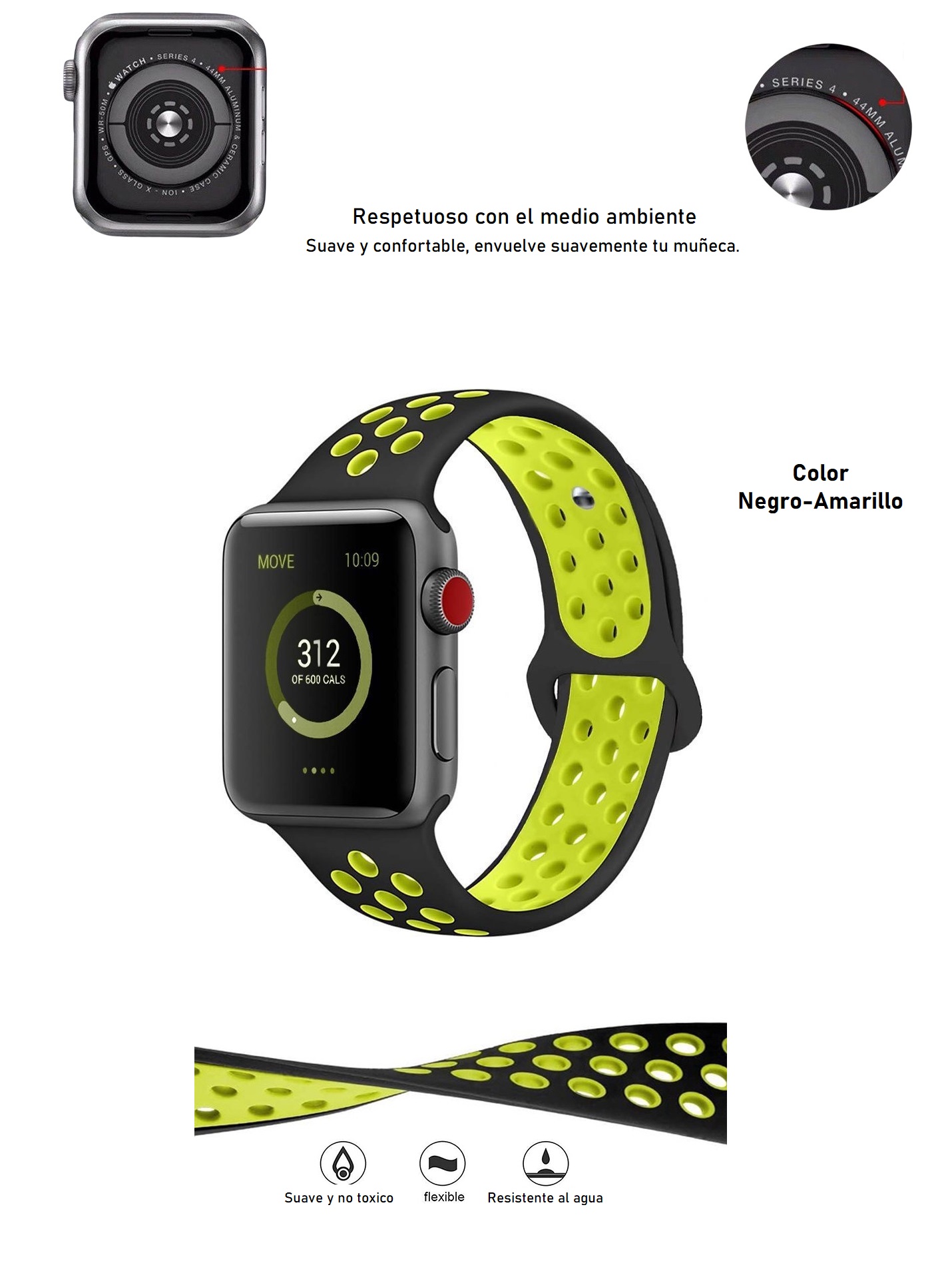 Correa para Apple Watch de silicona