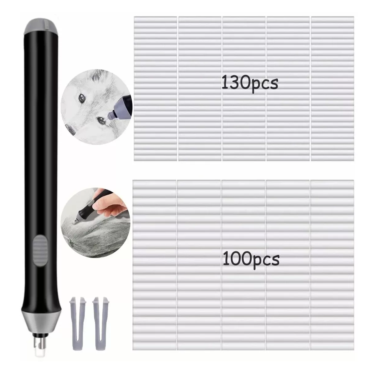 Borrador Electrico Dibujo De Lápiz Ajustable 230 Repuestos