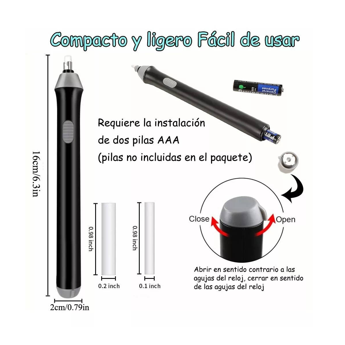 Borrador Electrico Dibujo De Lápiz Ajustable 230 Repuestos