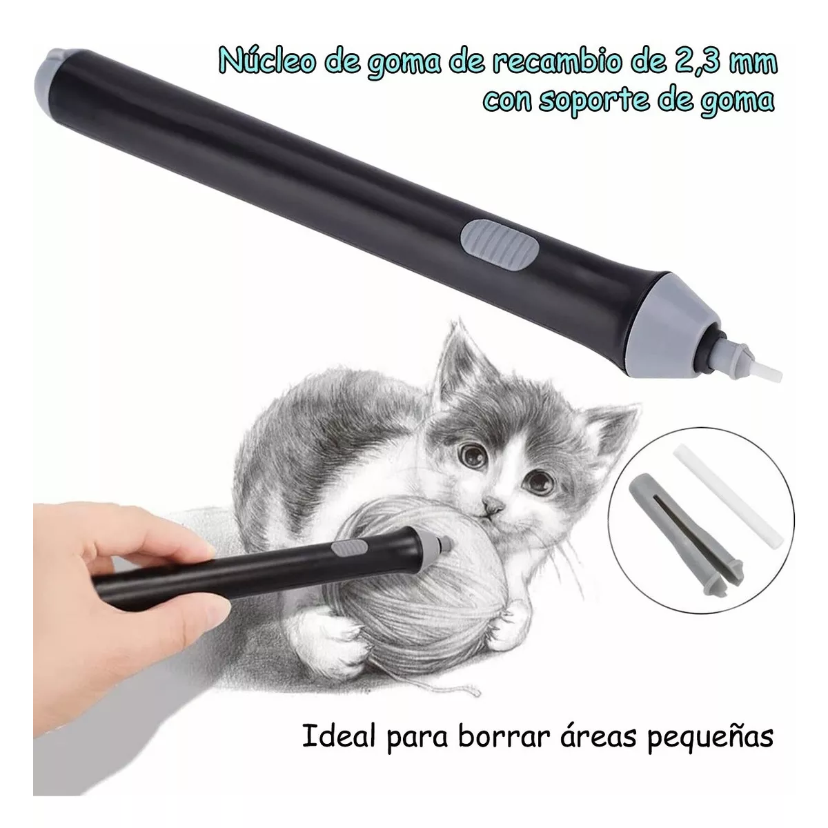 Borrador Electrico Dibujo De Lápiz Ajustable 230 Repuestos