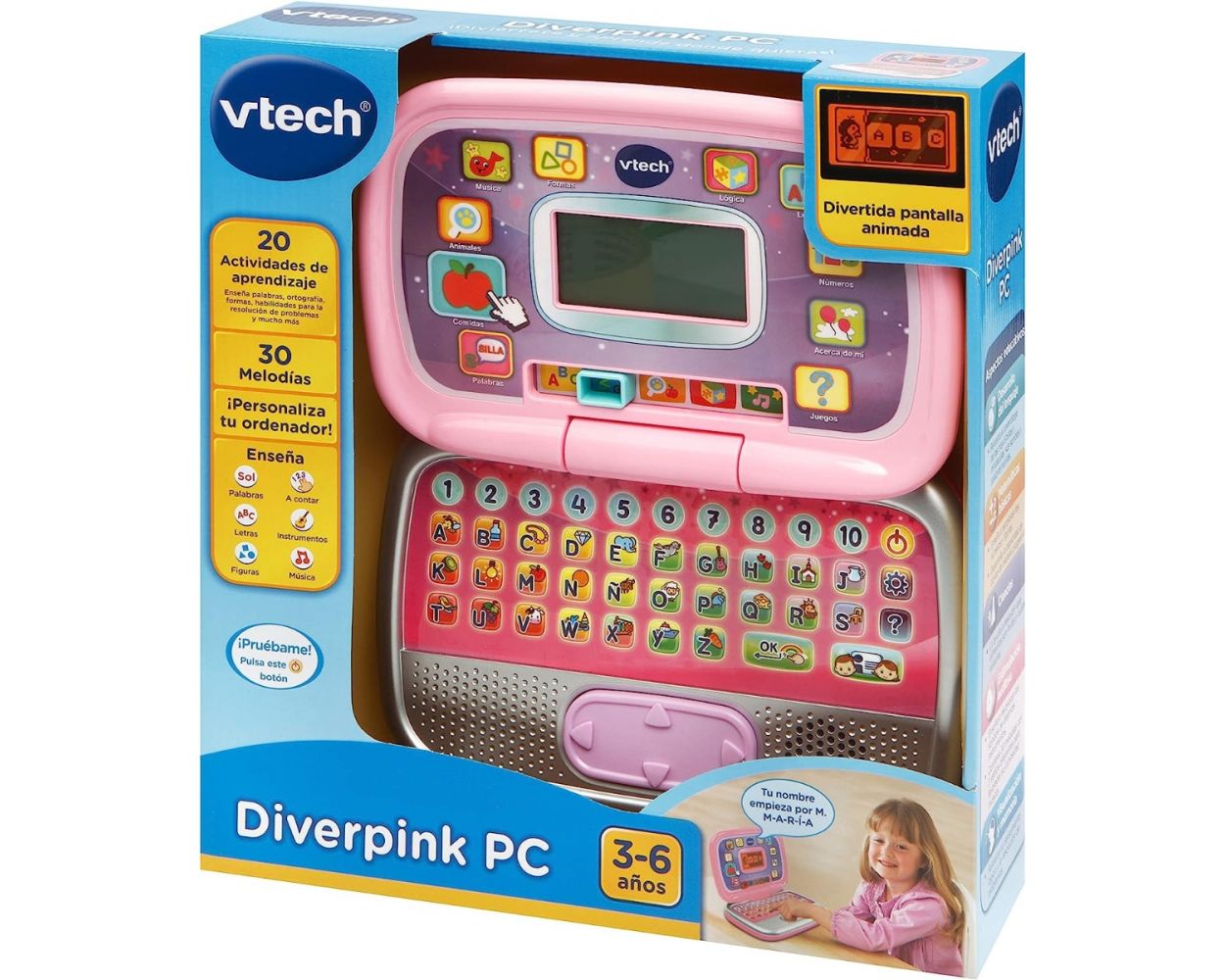 VTech PC Ordenador Infantil Educativo Rosa