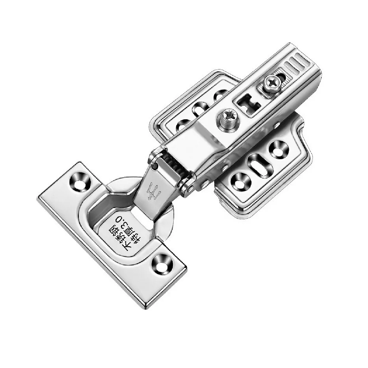 Juego 12 Bisagras Recta Cobertura Completa 6 Orificio Cierre Suave