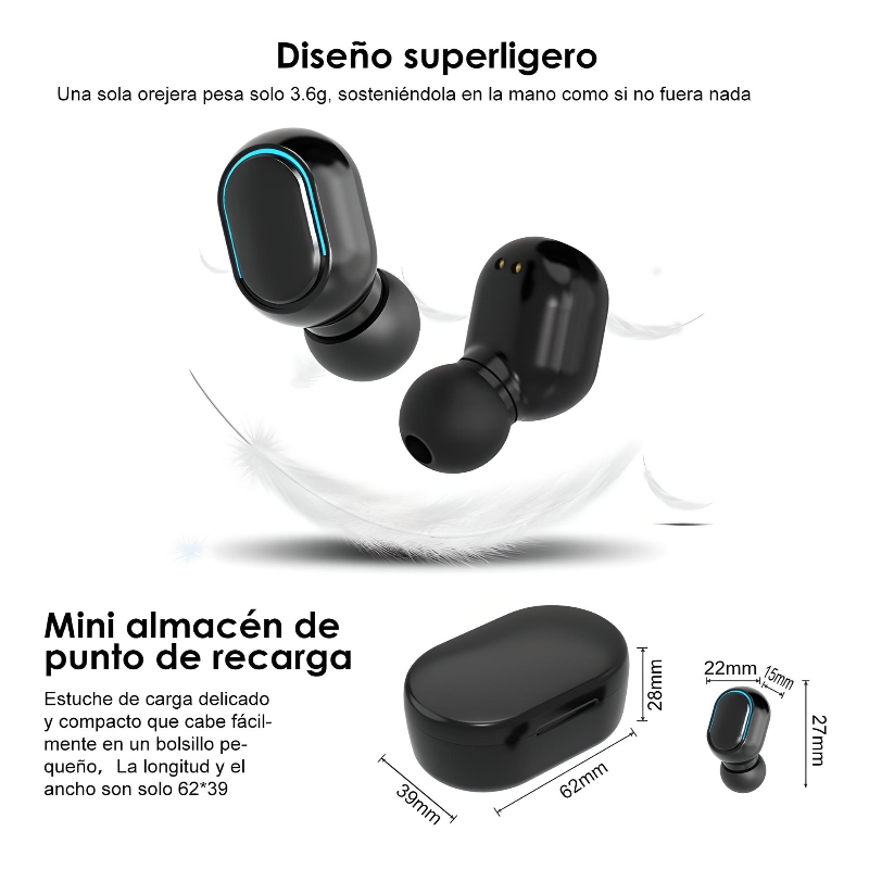 Audifonos bluetooth veela best sale e7s inalámbricos manos libres