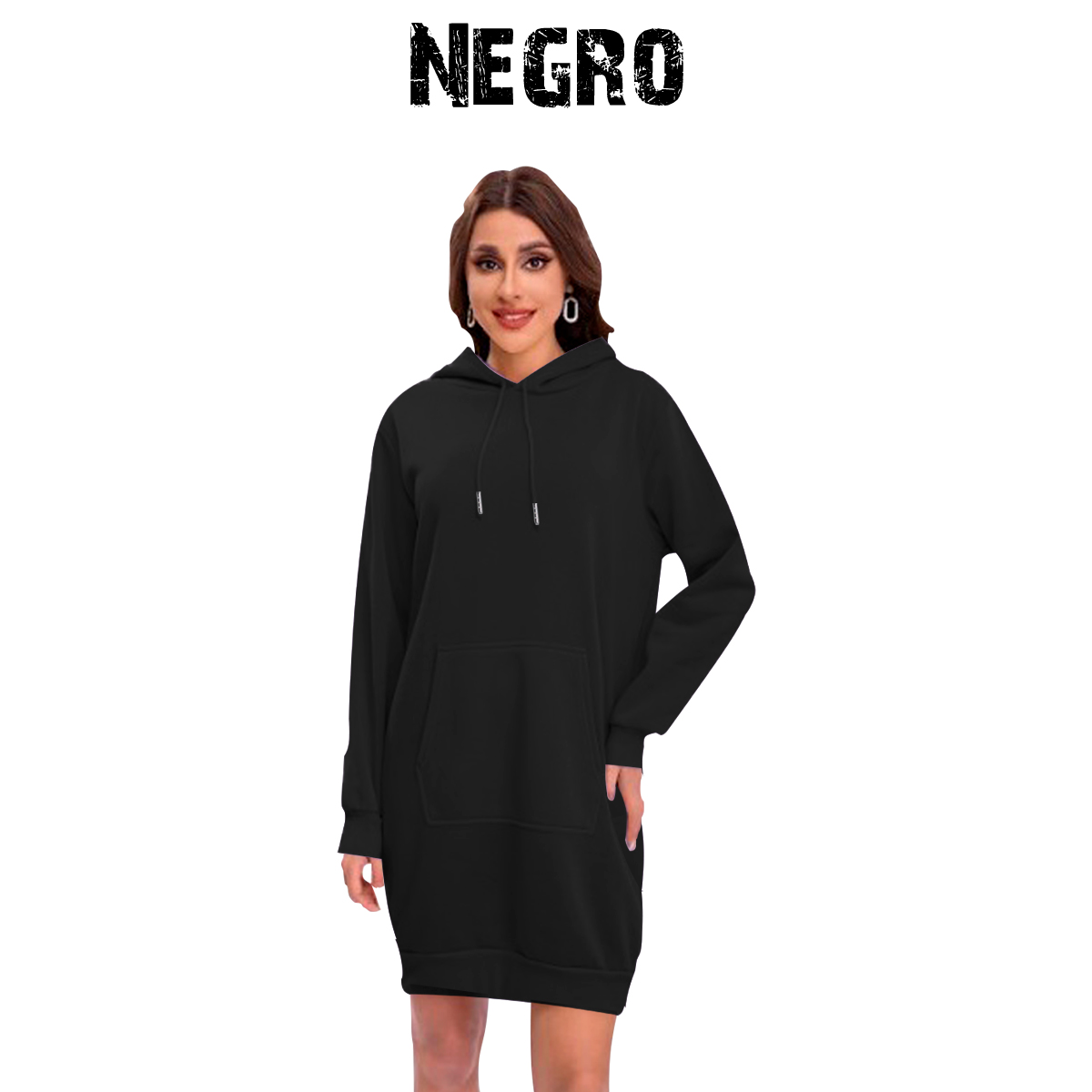 Maxi Sudadera Mujer Hoodie Con Capucha y Cangurera, Calientita, Casual, Abrigo, Chamarra