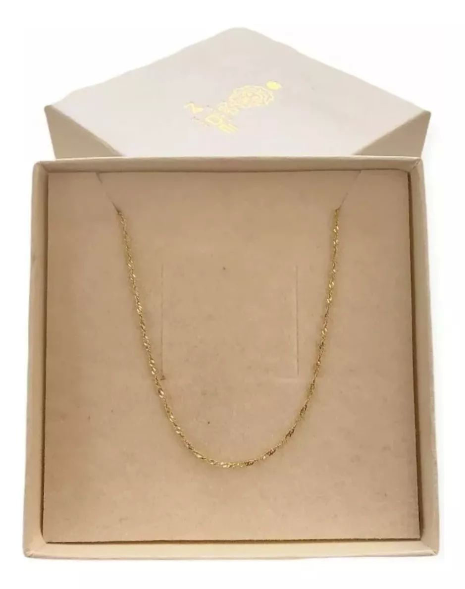 Juego Collar Letra M Lisa + Aretes Bola 10K. + Regalo