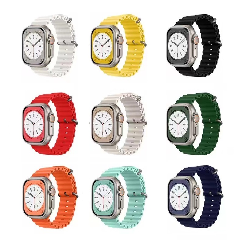 Correas Para Apple Watch SE Series 7, 6, 5, 4, 3, 2, 1 Juego Set De 3  Colores