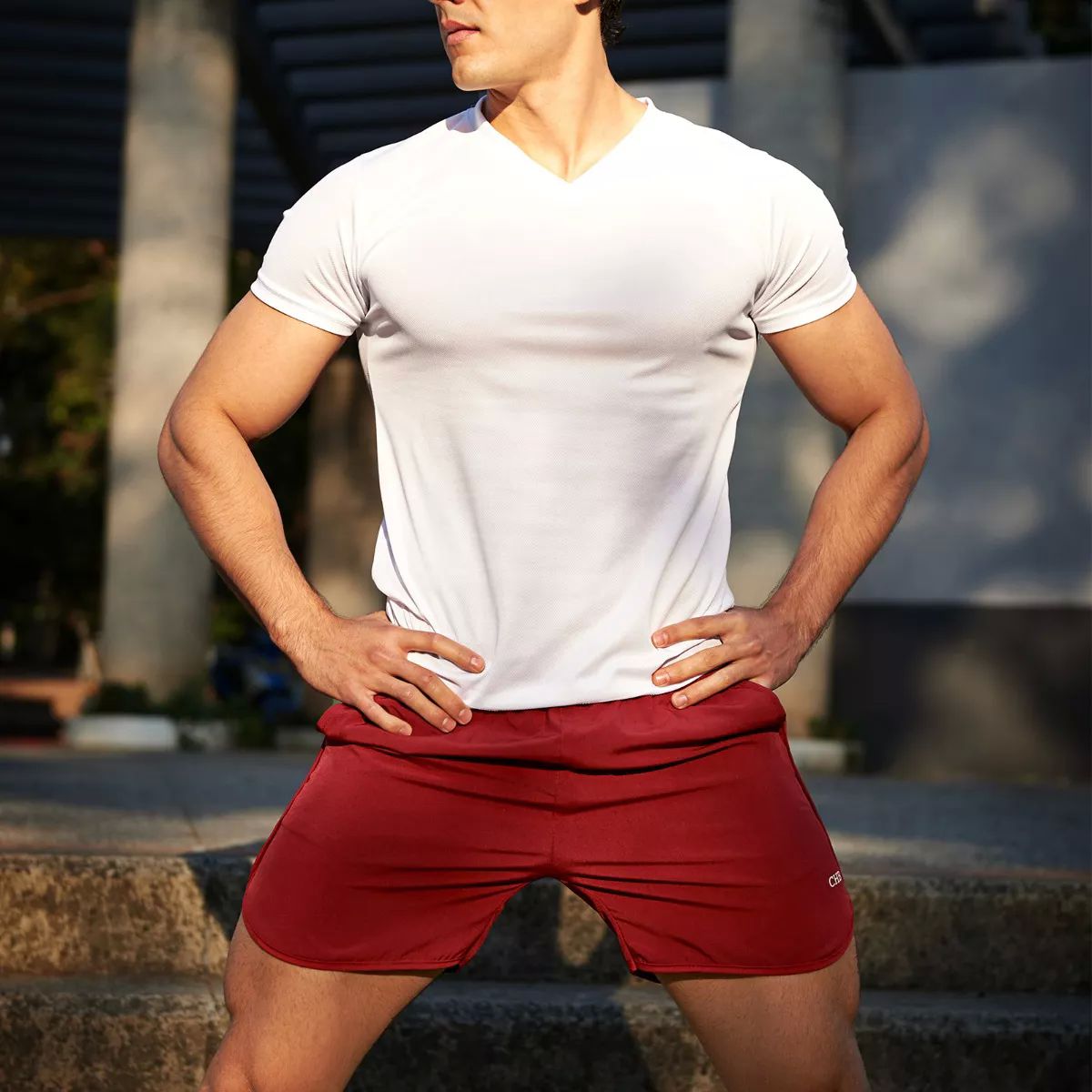 Paquete 5 Camisas Y 5 Shorts Deportivos Para Hombre Gym