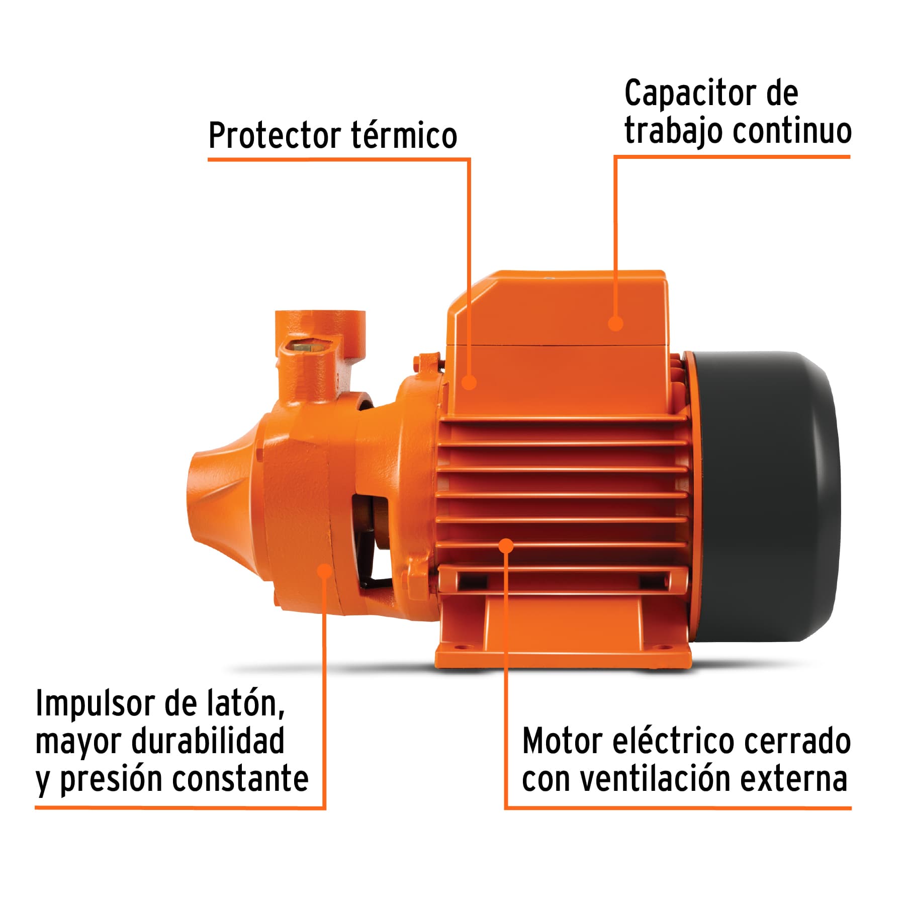 BOMBA PERIFÉRICA 1 HP, TRUPER EXPERT