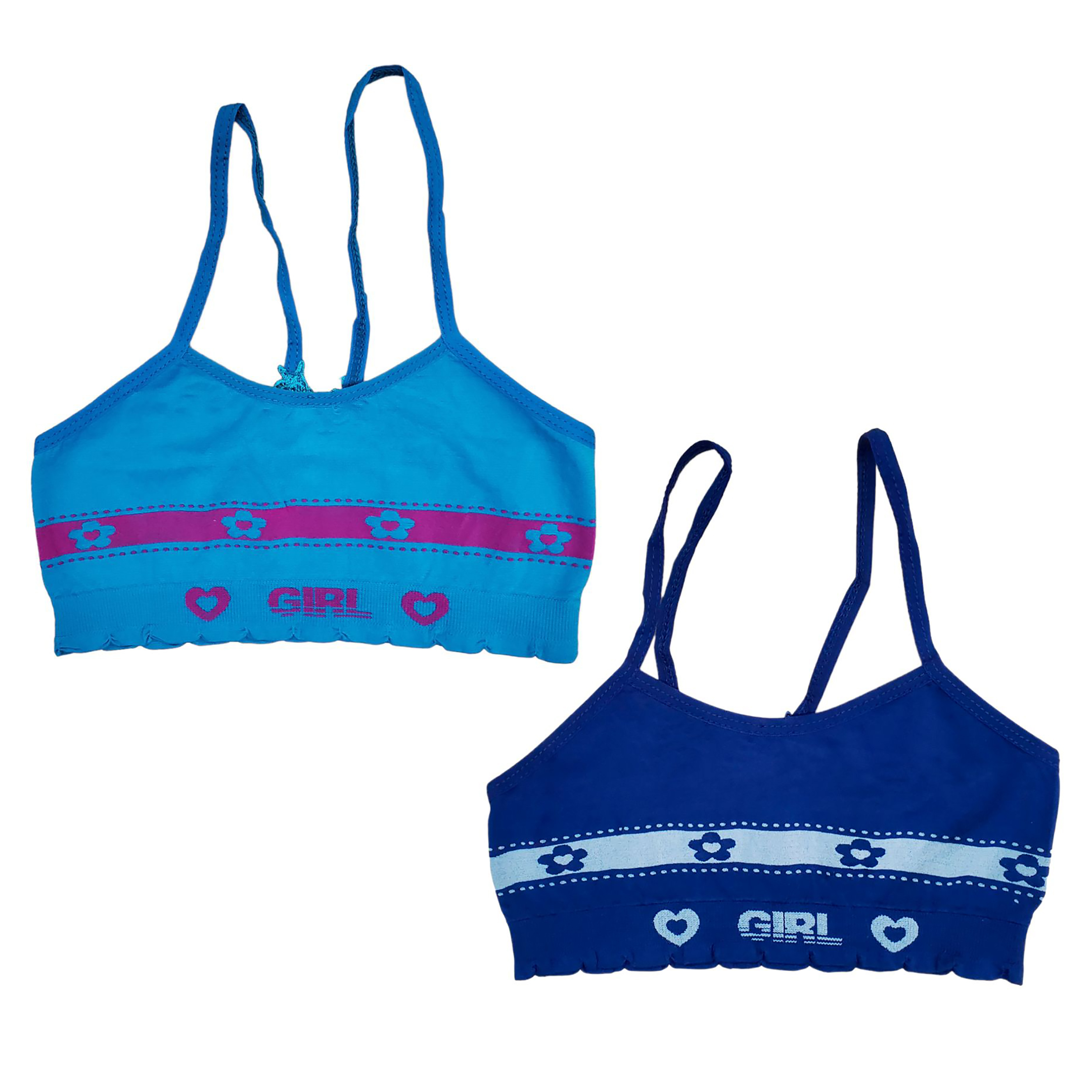 Corpiño Top Tirante Delgado Microfibra Para Niña 6pz