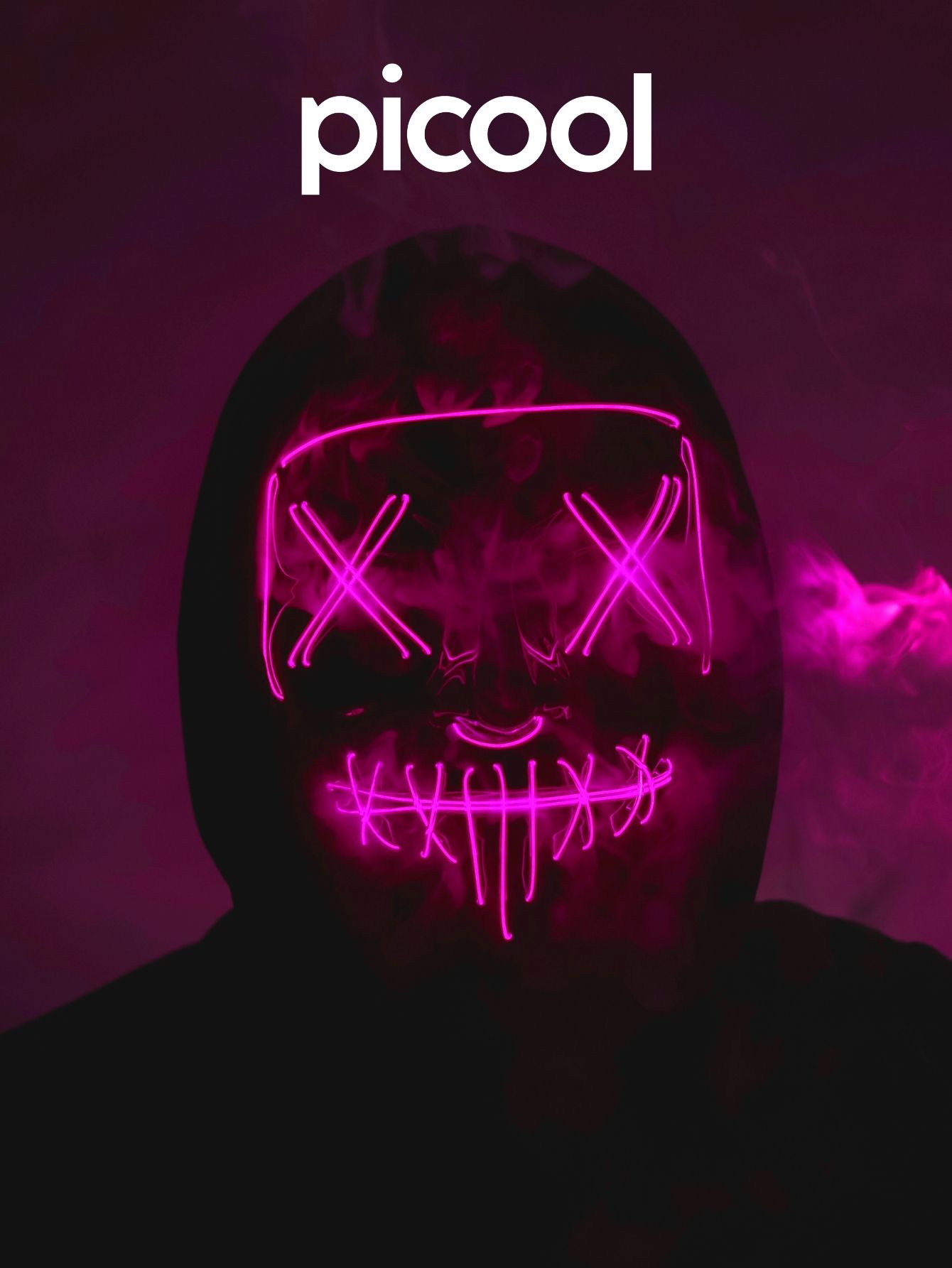 Mascara Luz Led La Purga Halloween The Purge Colores