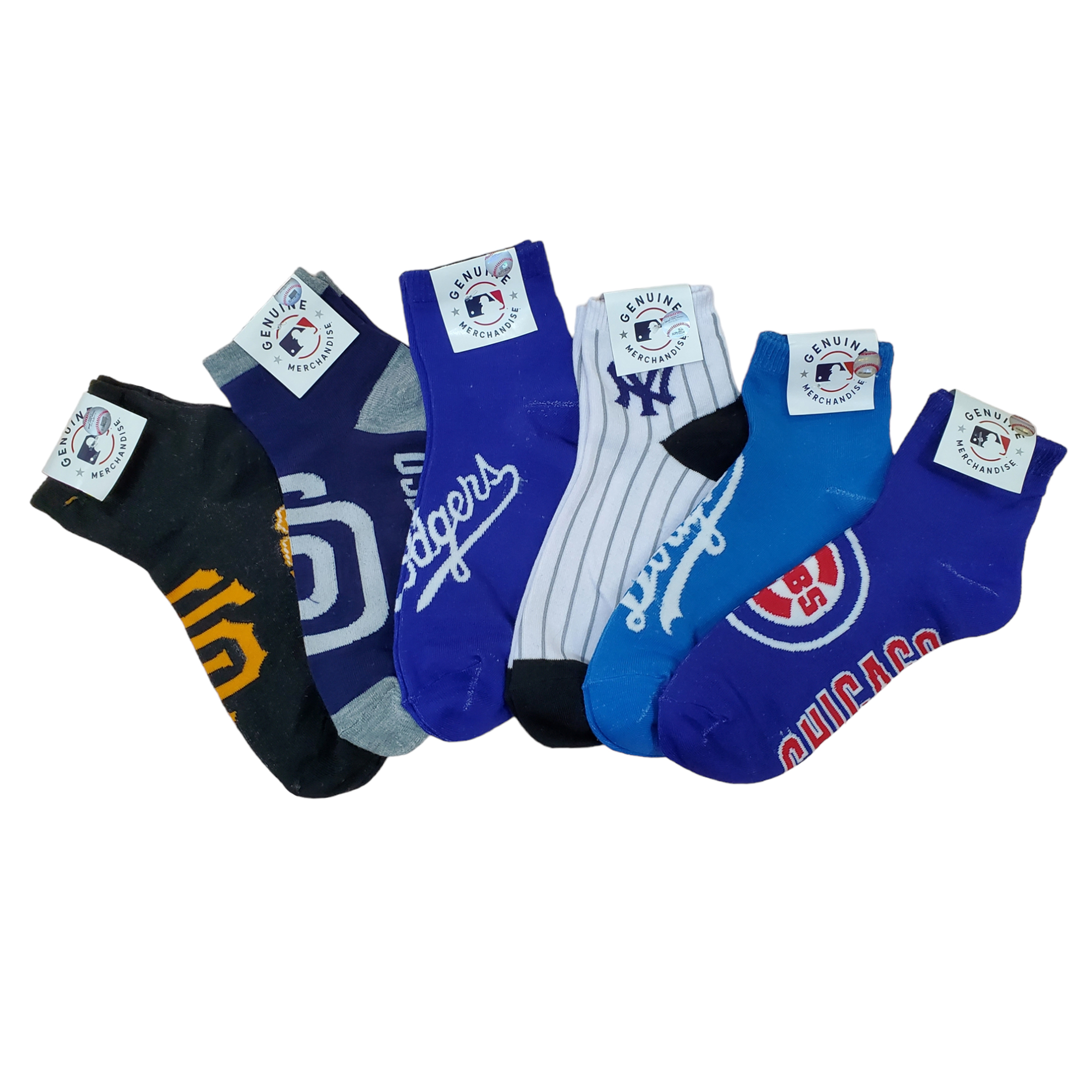Tines Equipos De Beisbol Oficiales Mlb Caballero 6 Pares