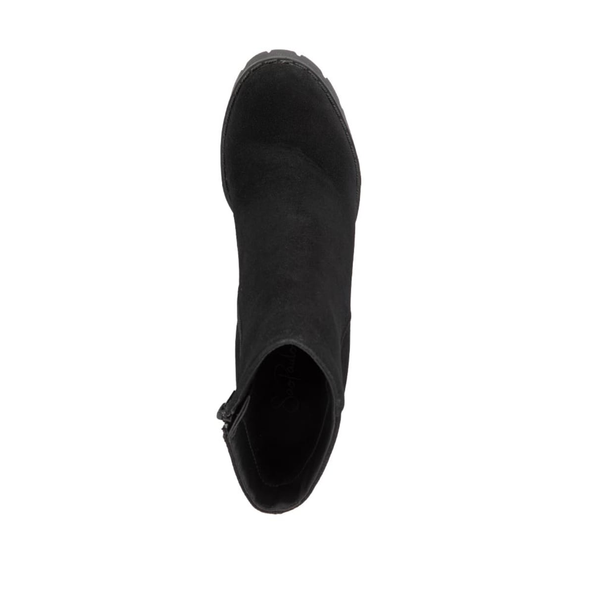 Botas de vestir de gamuza marca Sao Paulo, con suela track y tacón alto, mod. 1087403