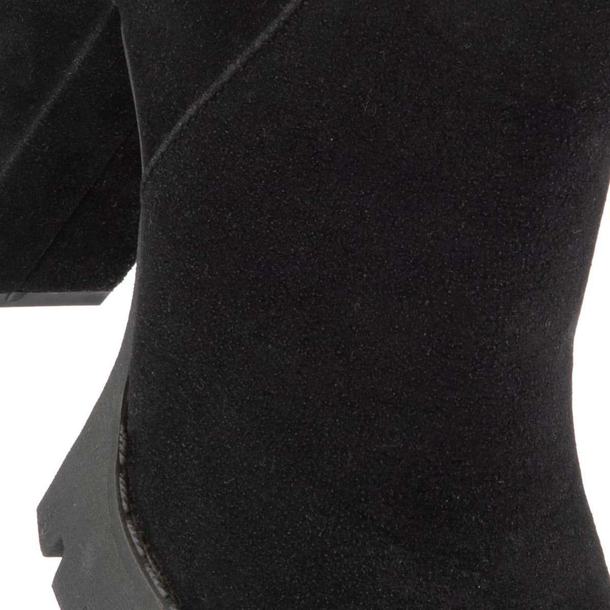 Botas de vestir de gamuza marca Sao Paulo, con suela track y tacón alto, mod. 1087403