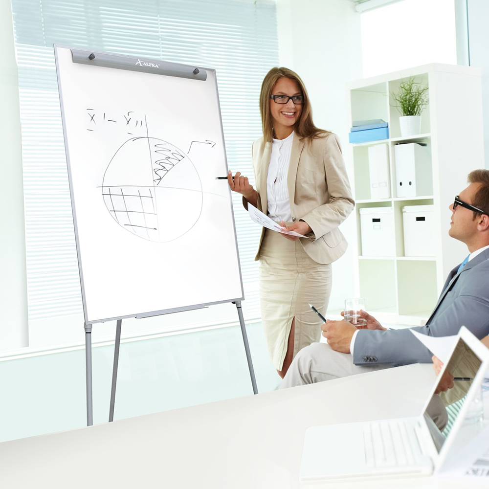 Rotafolio Tripié White Star Alfra 90x70 cm