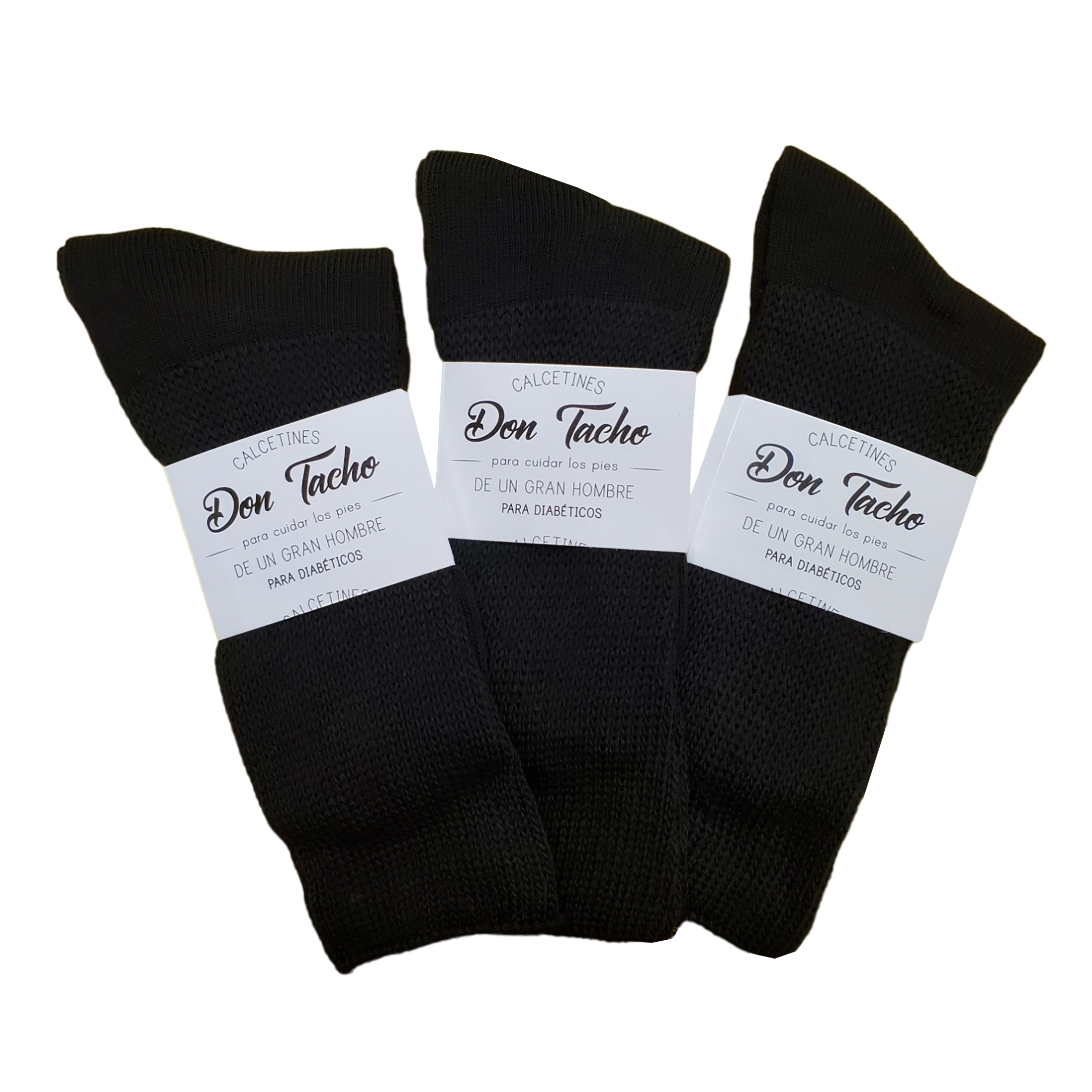 Calcetín P/diabético Caballero Costura Fina 12 Pares