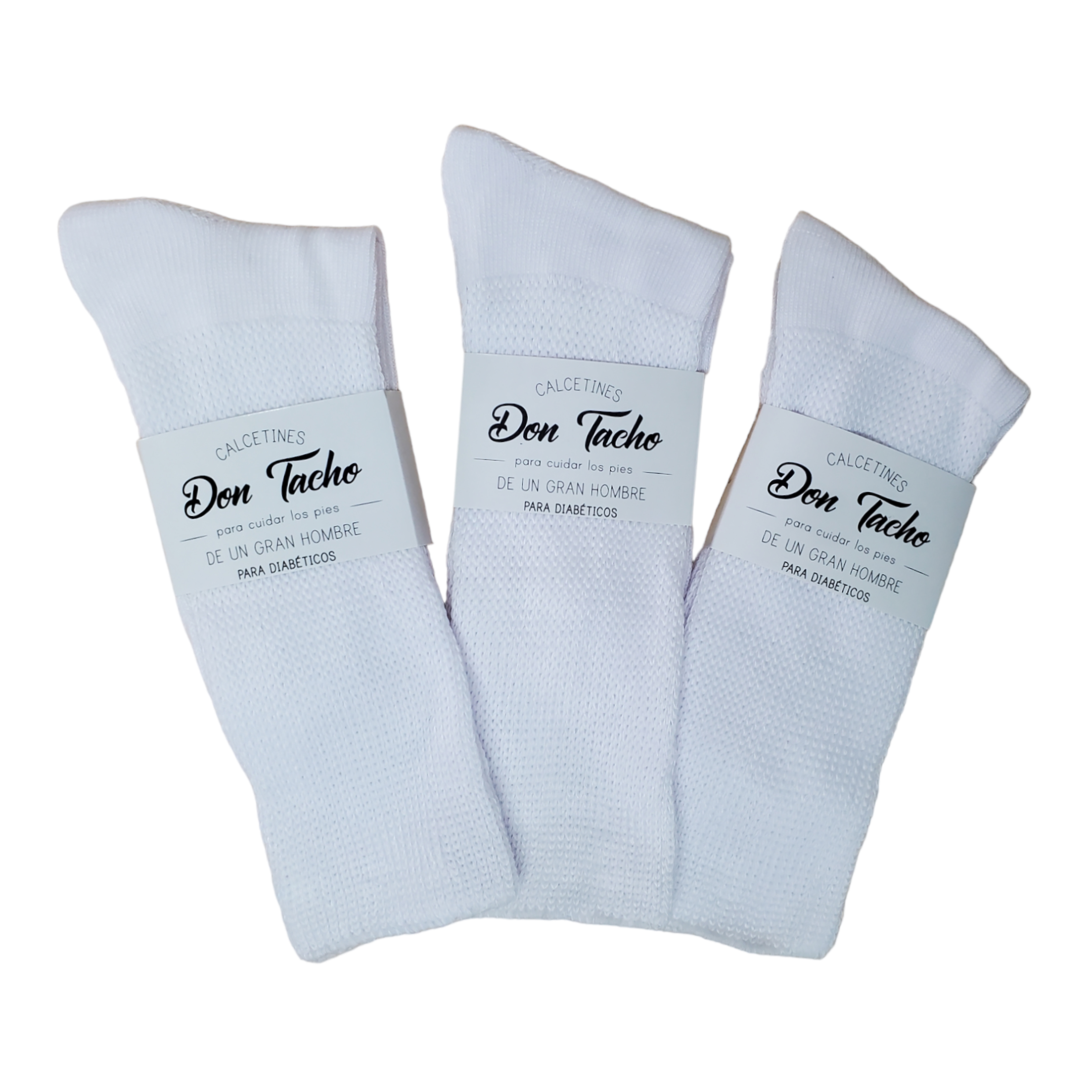 Calcetín P/diabético Caballero Costura Fina 12 Pares