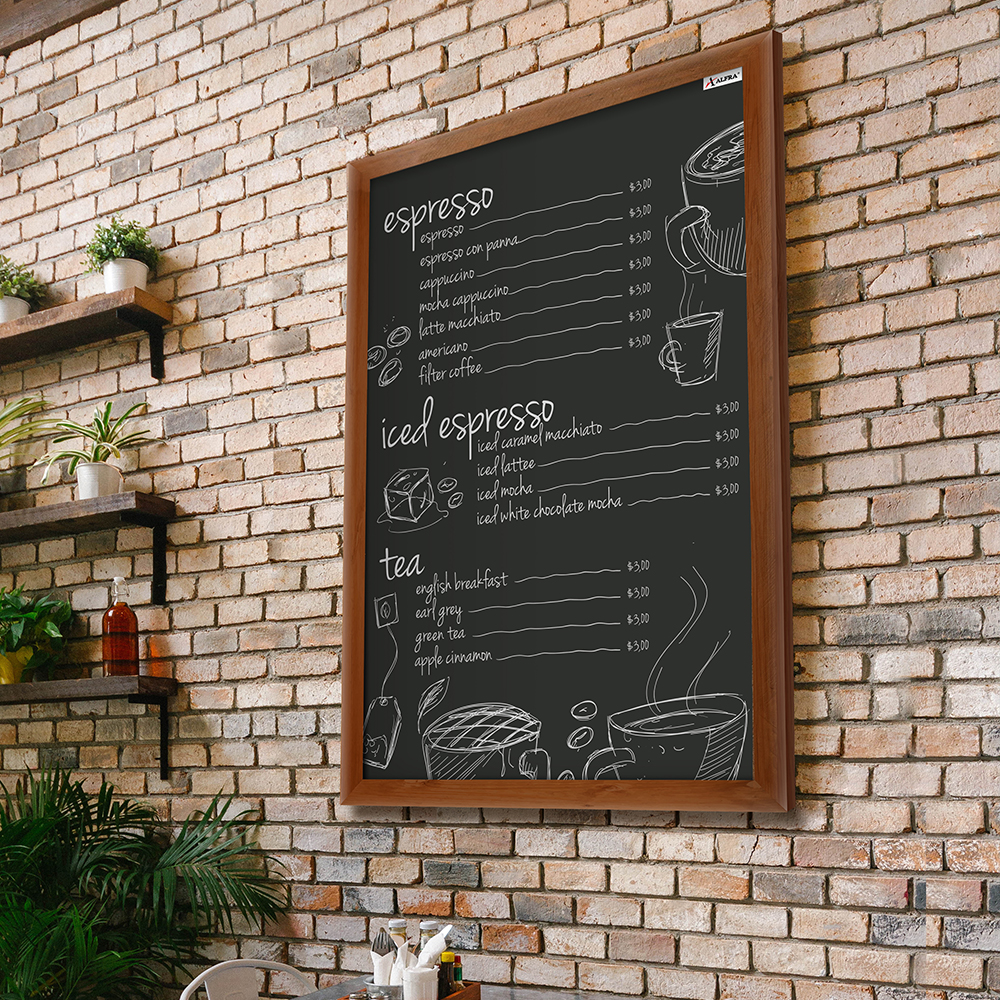 Pizarra Pintarrón Negro Indicato Plumón Tisa Alfra 80x120 cm