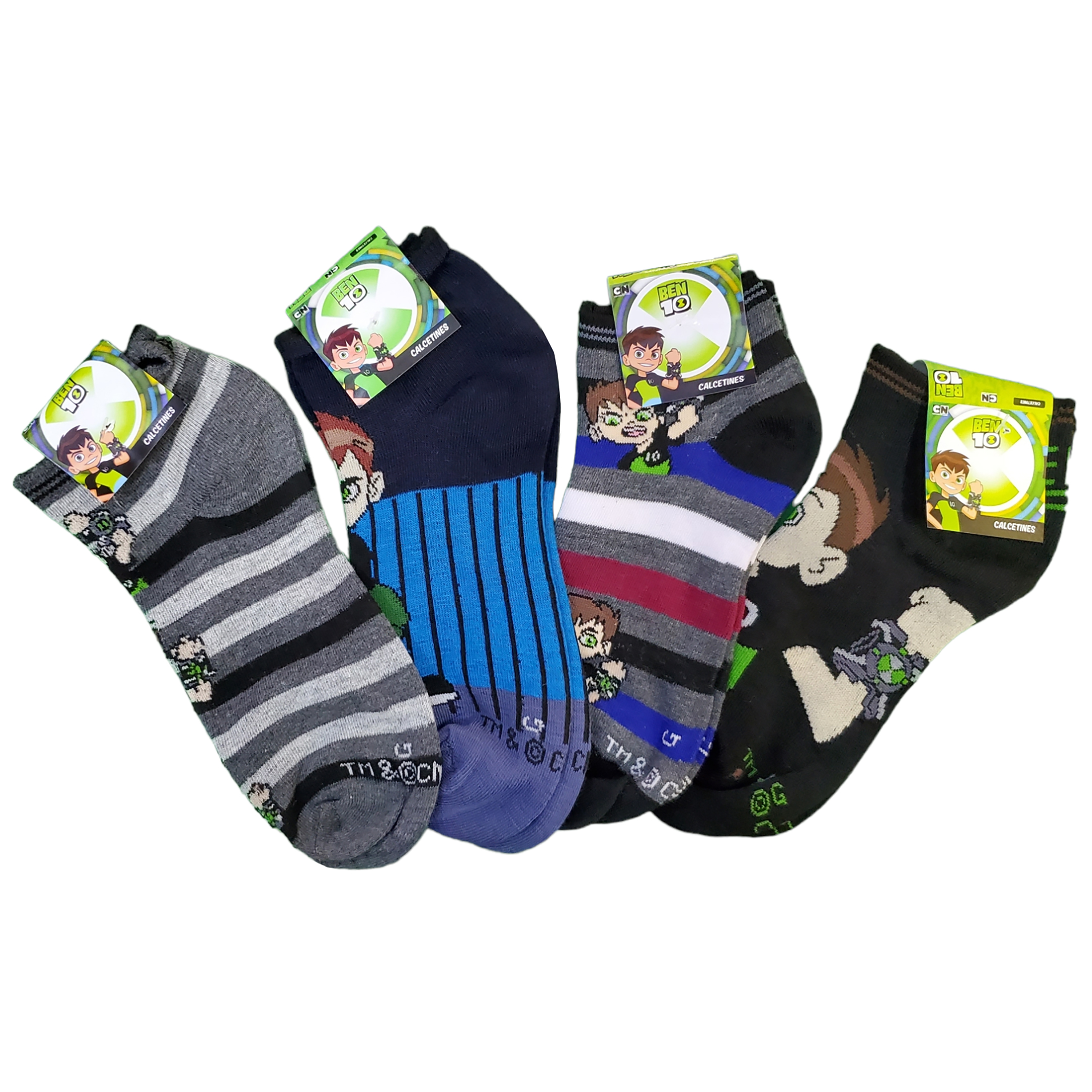 Tines Cortos Ben 10 Unisex 6 pares