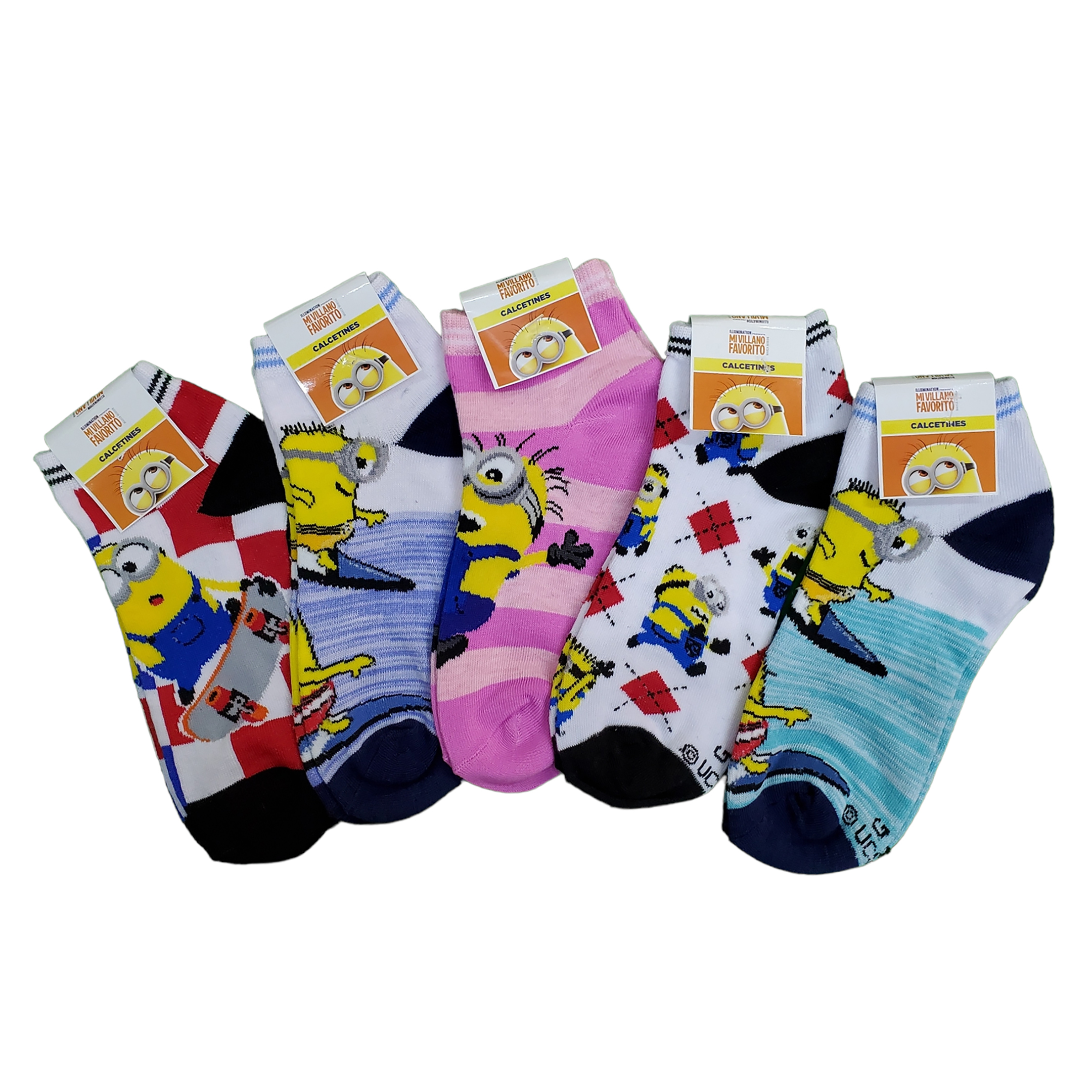 Tines Cortos Minions Unisex 6 Pares