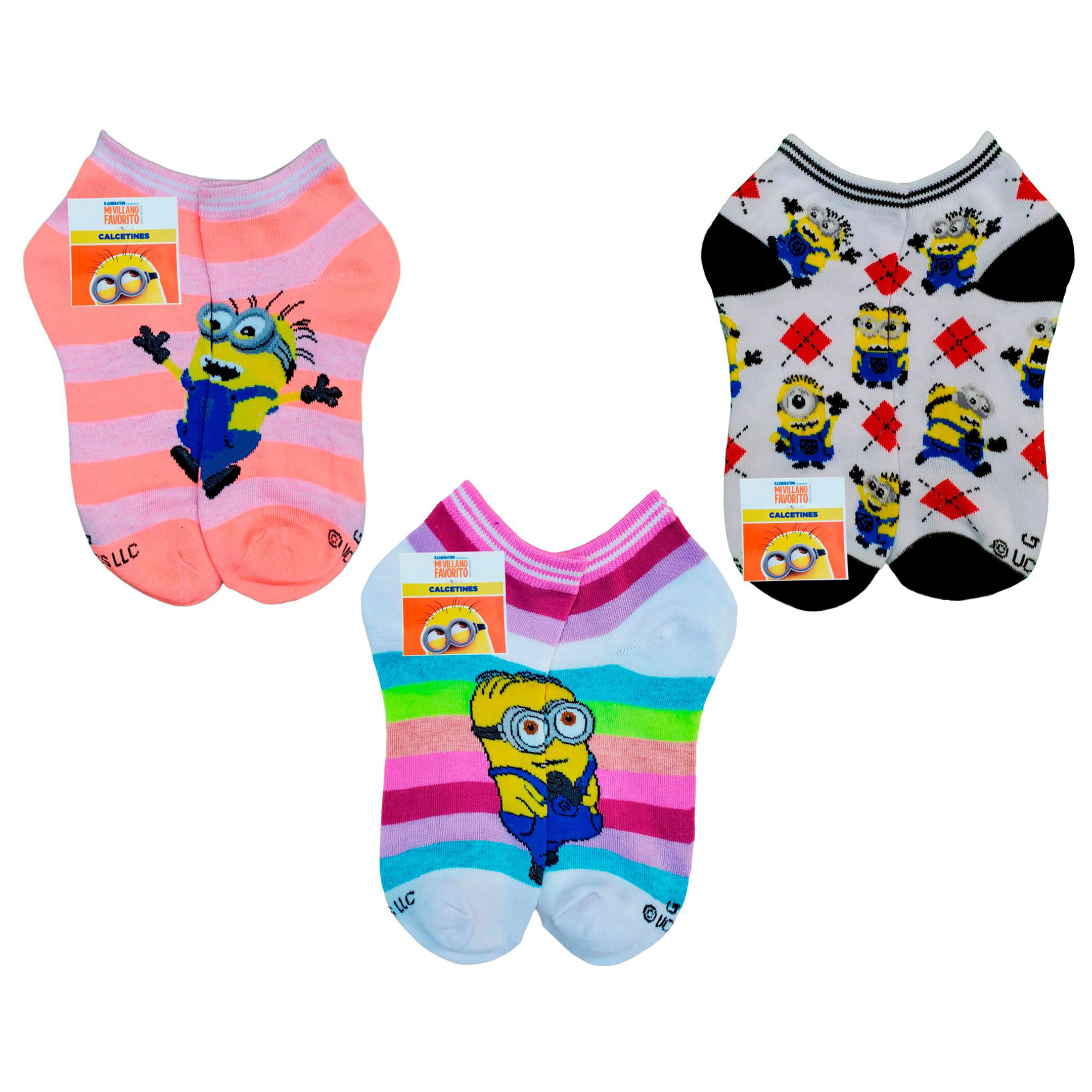 Tines Cortos Minions Unisex 6 Pares